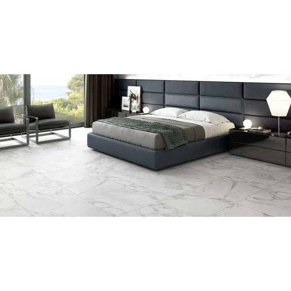 1622 CARRARA WHITE MATT RETT 60X60 ŠPANSKE PLOČICE ARGENTA 1kl 2