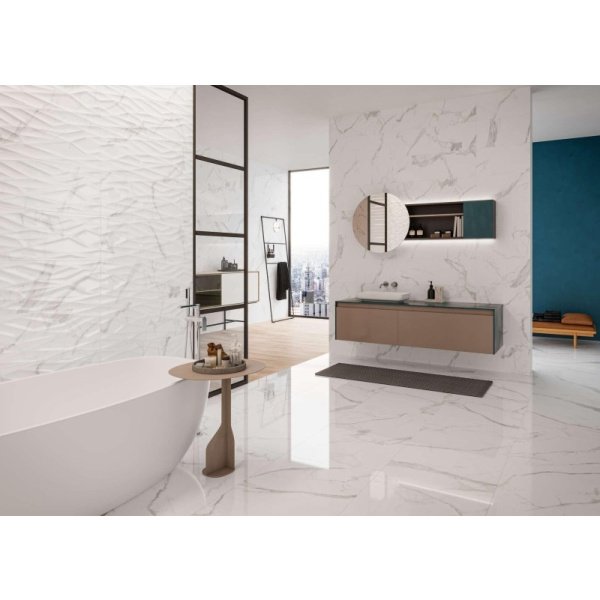 3691 CAPITOL GIGA WHITE BRILLO RETT 30X90 ŠPANSKE PLOČICE HALCON 1kl 2