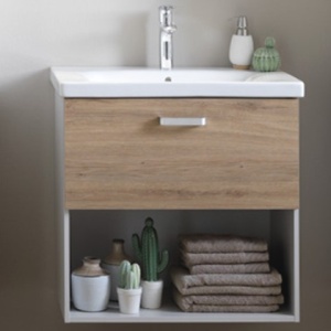 EVELIN 65 ORMARIĆ SA LAVABOOM FIOKA HRAST/SIVA (OAK/GRAY) – KOLPA SAN EVELIN 65 ORMARIĆ SA LAVABOOM FIOKA HRAST/SIVA (OAK/GRAY) – KOLPA SAN