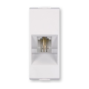 MODUL UTIČNICA TELEFOONSKA BELA 1M