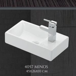 LAVABO NADGRADNI NA RAVNU PLOČU MINOS 450X260 – ESVIT LAVABO NADGRADNI NA RAVNU PLOČU MINOS 450X260 – ESVIT
