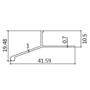 LAJSNA AL OKAPNICA 10mm MAT LAJSNA AL OKAPNICA 10mm MAT