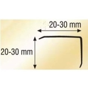 LAJSNA AL ZA ZAŠTITU IVICA 25mm MAT LAJSNA AL ZA ZAŠTITU IVICA 25mm MAT