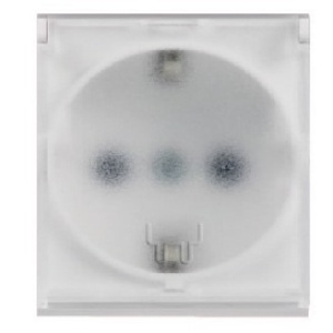 MODUL UTIČNICA SA POKLOPCEM MONOFAZNA ŠUKO BELA 2M