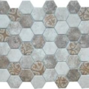 MOZAIK STAKLENI HEKSAGON SM010 28X32.4 DEBLJINA 6mm 1kl. MOZAIK STAKLENI HEKSAGON SM010 28X32.4 DEBLJINA 6mm 1kl.