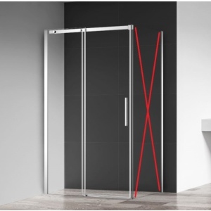 TITAN 120 TUŠ VRATA (PARAVAN) VISINE 200 PROVIDNO KALJENO STAKLO 8mm HROM RAM – CONCEPT TITAN 120 TUŠ VRATA (PARAVAN) VISINE 200 PROVIDNO KALJENO STAKLO 8mm HROM RAM – CONCEPT