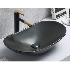 LAVABO NADGRADNI NA RAVNU PLOČU 7030CM 615X360 CRNI MAT – MINOTTI LAVABO NADGRADNI NA RAVNU PLOČU 7030CM 615X360 CRNI MAT – MINOTTI