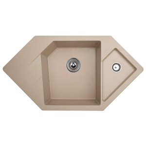 SUDOPERA GRANITNA XDIAMOND ŠAMPANJ 960X510 SA POP-UP SIFONOM fi90/fi60 METALAC SUDOPERA GRANITNA XDIAMOND ŠAMPANJ 960X510 SA POP-UP SIFONOM fi90/fi60 METALAC