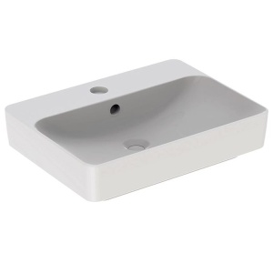 LAVABO NADGRADNI NA RAVNU PLOČU PRAVOUGAONI 600X450 IMA PRELIV SLAVINA NA LAVABOU – GEBERIT LAVABO NADGRADNI NA RAVNU PLOČU PRAVOUGAONI 600X450 IMA PRELIV SLAVINA NA LAVABOU – GEBERIT