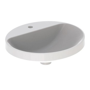 LAVABO UGRADNI U RAVNU PLOČU OVALNI 500X450 NEMA PRELIV SLAVINA NA LAVABOU – GEBERIT LAVABO UGRADNI U RAVNU PLOČU OVALNI 500X450 NEMA PRELIV SLAVINA NA LAVABOU – GEBERIT