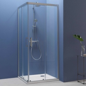 PULSAR TKK 100X100 TUŠ KABINA VISINE 200 MASTER CARE KALJENO STAKLO 6mm HROM RAM – KOLPA SAN