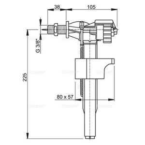 PLOVAK HORIZONTALNI ALKA 3/8