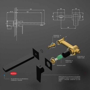BATERIJA UZIDNA ZA LAVABO HROM QW – PEŠTAN SRBIJA BATERIJA UZIDNA ZA LAVABO HROM QW – PEŠTAN SRBIJA