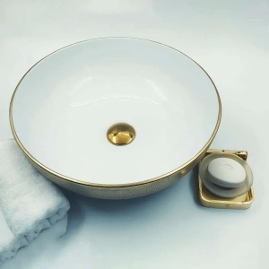 LAVABO NADGRADNI NA RAVNU PLOČU SOB/Z 01 fi400 GOLD ZLATNI – LINNI LAVABO NADGRADNI NA RAVNU PLOČU SOB/Z 01 fi400 GOLD ZLATNI – LINNI