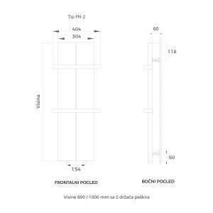 ELEKTRO SUŠAČ 404X1200 BELI BELA PREČKA – CINI ELEKTRO SUŠAČ 404X1200 BELI BELA PREČKA – CINI