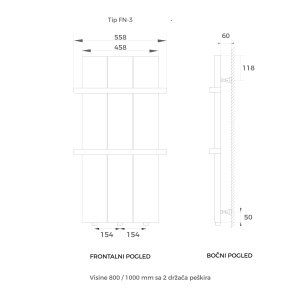 ELEKTRO SUŠAČ 558X1000 BELI BELA PREČKA – CINI ELEKTRO SUŠAČ 558X1000 BELI BELA PREČKA – CINI
