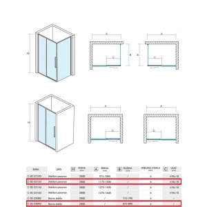 DEVON200 120X90 TUŠ KABINA VISINE 200 PROVIDNO KALJENO STAKLO 6mm HROM RAM – CONCEPT DEVON200 120X90 TUŠ KABINA VISINE 200 PROVIDNO KALJENO STAKLO 6mm HROM RAM – CONCEPT