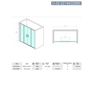DEVON200 140X80 TUŠ KABINA VISINE 200 PROVIDNO KALJENO STAKLO 6mm HROM RAM – CONCEPT DEVON200 140X80 TUŠ KABINA VISINE 200 PROVIDNO KALJENO STAKLO 6mm HROM RAM – CONCEPT