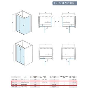 FONTA 120X80 TUŠ KABINA VISINE 195 PROVIDNO KALJENO STAKLO 6mm HROM RAM – CONCEPT FONTA 120X80 TUŠ KABINA VISINE 195 PROVIDNO KALJENO STAKLO 6mm HROM RAM – CONCEPT