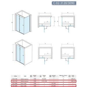 FONTA 120X90 TUŠ KABINA VISINE 195 PROVIDNO KALJENO STAKLO 6mm HROM RAM – CONCEPT FONTA 120X90 TUŠ KABINA VISINE 195 PROVIDNO KALJENO STAKLO 6mm HROM RAM – CONCEPT