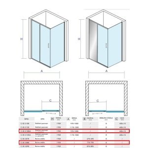TITAN 100X80 TUŠ KABINA SA OGLEDALOM VISINE 195 PROVIDNO STAKLO 8mm HROM RAM – CONCEPT TITAN 100X80 TUŠ KABINA SA OGLEDALOM VISINE 195 PROVIDNO STAKLO 8mm HROM RAM – CONCEPT