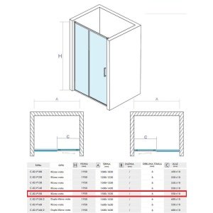 OPAL 150 TUŠ VRATA (PARAVAN) VISINE 195 PROVIDNO KALJENO STAKLO 6mm HROM RAM – CONCEPT OPAL 150 TUŠ VRATA (PARAVAN) VISINE 195 PROVIDNO KALJENO STAKLO 6mm HROM RAM – CONCEPT